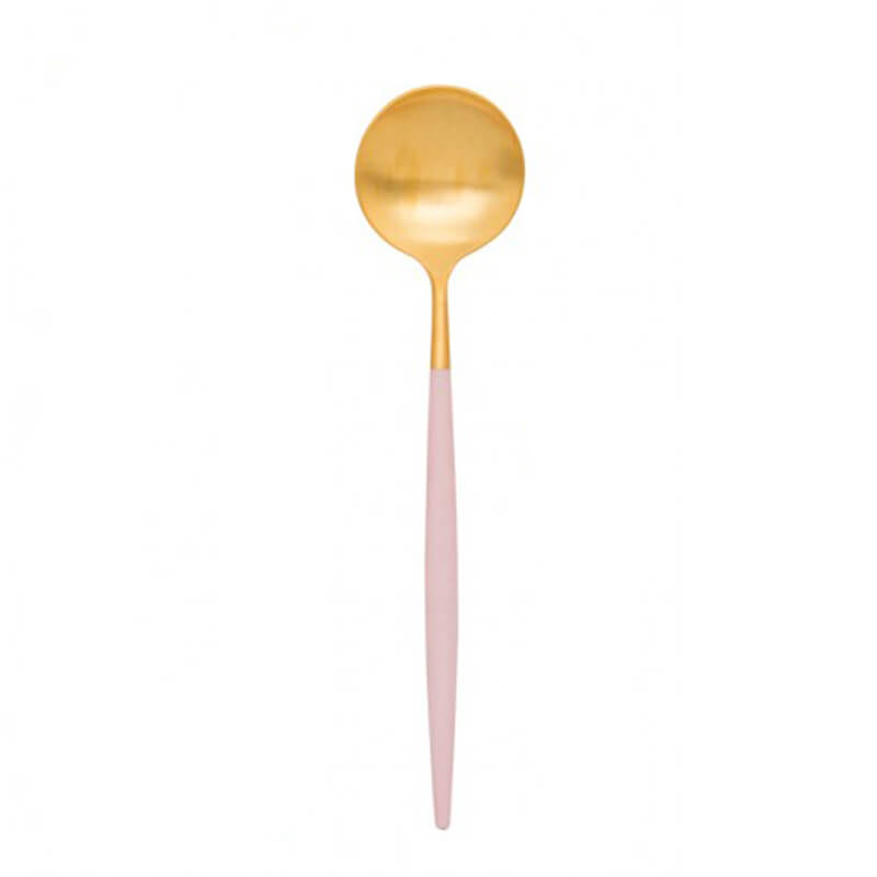 cutipol-goa-pink-matte-gold-spoon