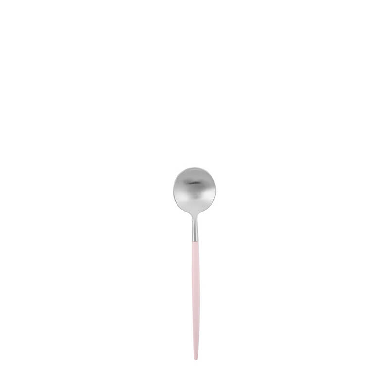 Cutipol-goa-teaspoon-pink-matte-silver